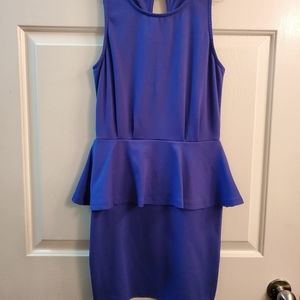 Cotton on blue dress